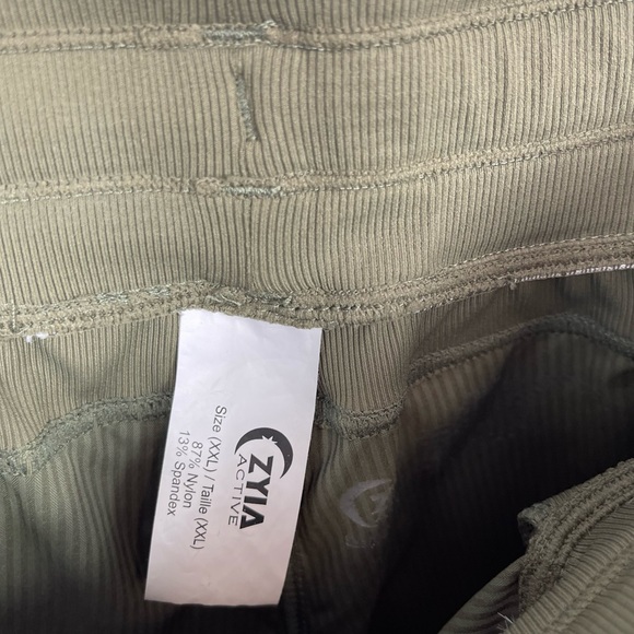 Zyia Active Olive Trail Joggers Pants Army Military Green Hiking Plus Size XXL - Picture 12 of 16